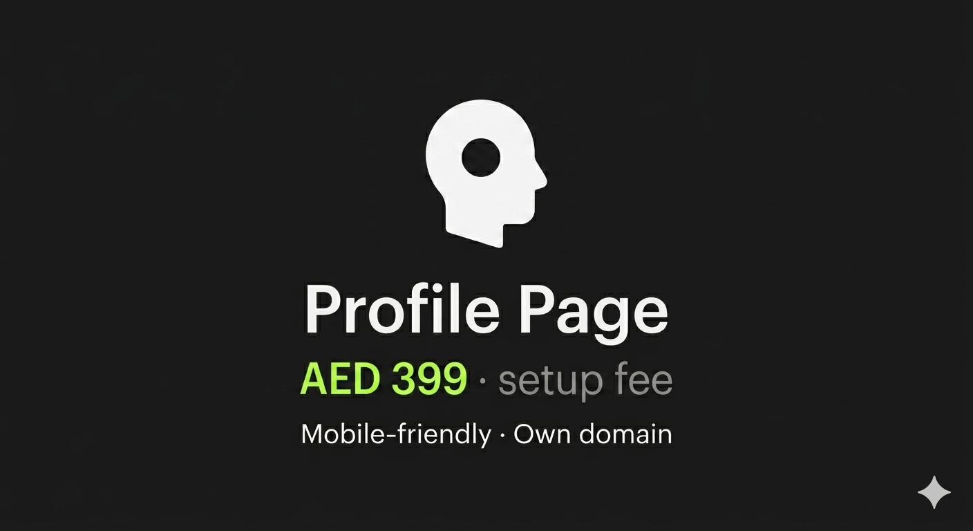 Personal Digital Profile Page